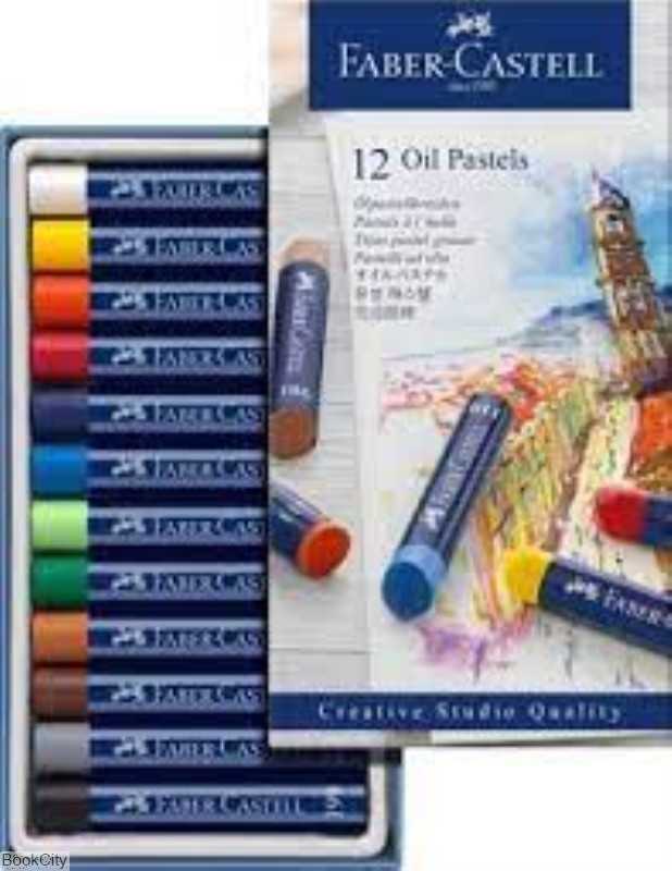 پاستل روغنی 12 رنگ مقوایی FABER CASTELL 127012