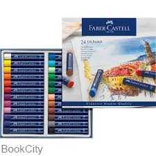 پاستل روغنی 24 رنگ مقوایی FABER CASTELL 127024