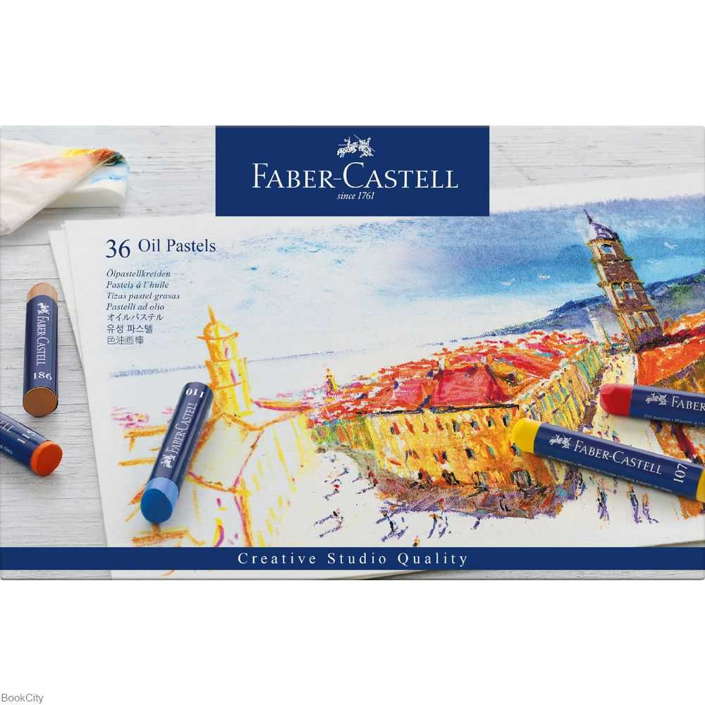 پاستل روغنی 36 رنگ مقوایی FABER CASTELL 127036