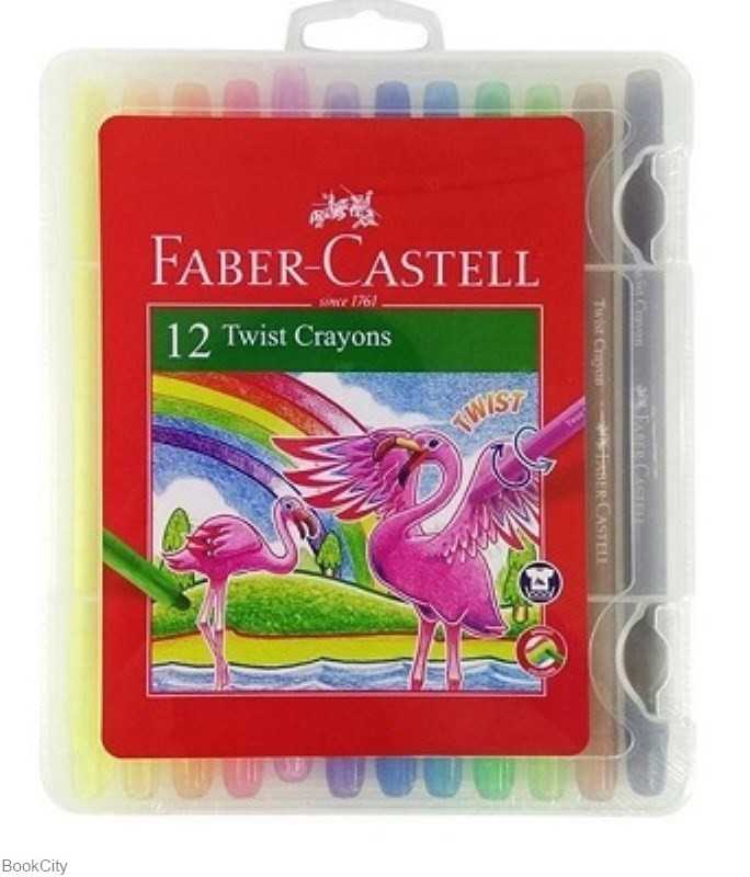 پاستل 12 رنگ چرخشی FABER CASTELL 520612