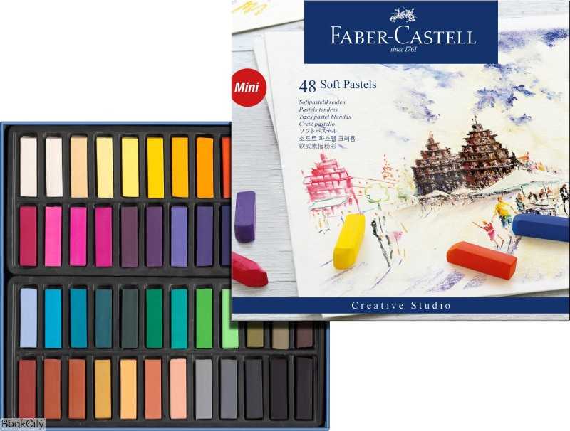 پاستل گچی 48 رنگ نیمه FABER CASTELL 128248
