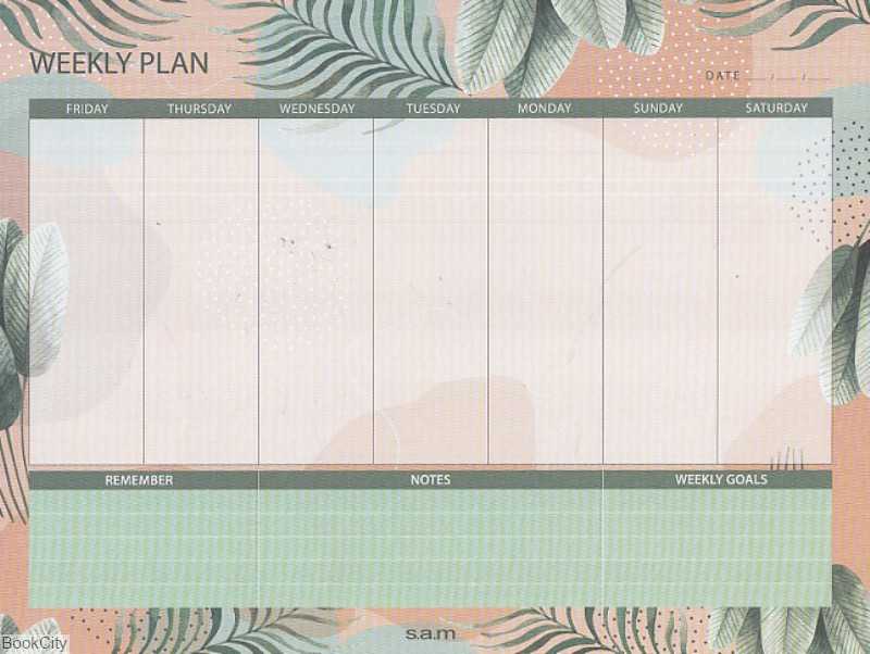 پلنر هفتگی 52 برگ 28×21 sam - 0