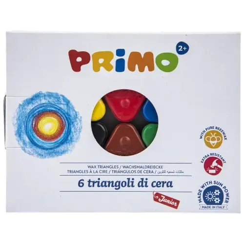 پاستل روغنی 6 رنگ مثلثی Primo 074TRI6
