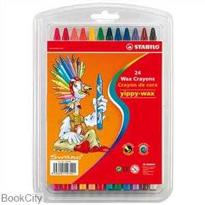 پاستل 24 رنگ طلقی STABILO 2824PL Swano Yippy-Wax