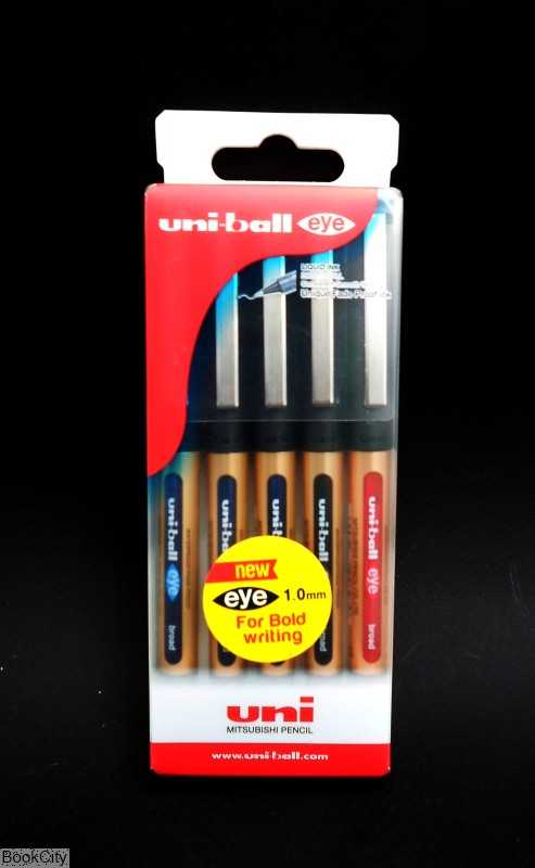 ست روان‌نویس 5 رنگ Uniball UB150-10-05C Broad