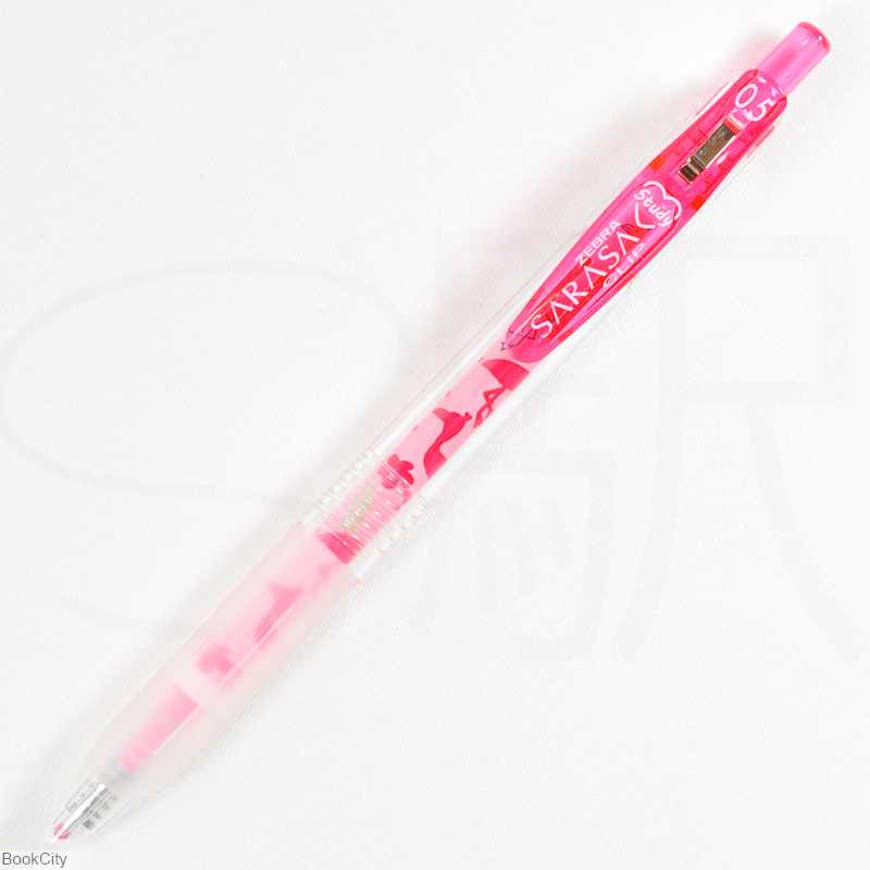 روان‌نویس Neon Pink فشاری فانتزی ZEBRA JJ29 Sarasa 0.5mm