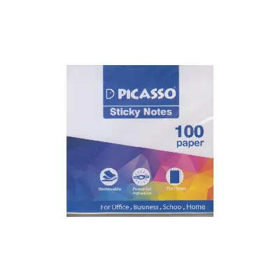 یادداشت چسب‌دار 100 برگ رنگی PICASSO