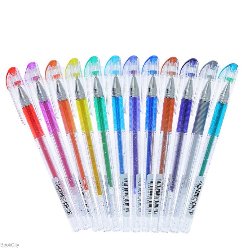 روان‌نویس اکلیلی 12 رنگ C CLASS PBGL12 1mm Gel