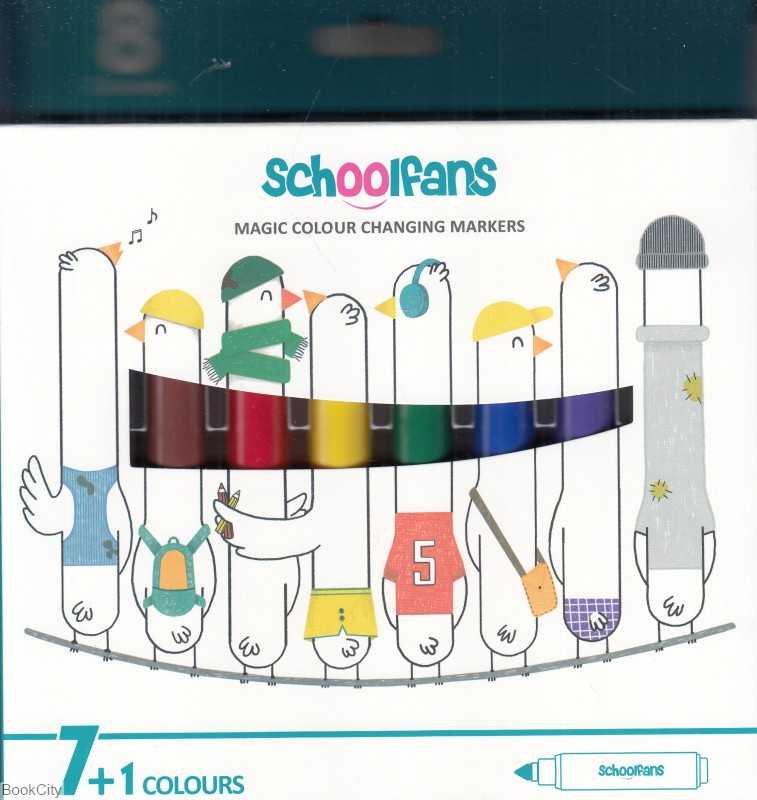 ماژیک 8 رنگ جادویی schoolfans FA92406 - 0
