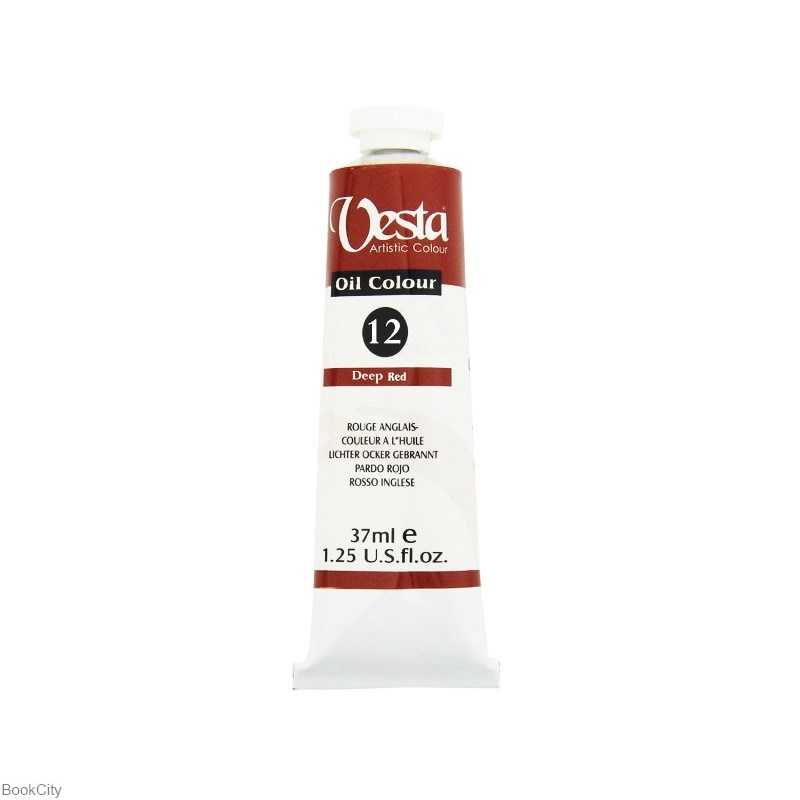 رنگ روغن Vesta 37ml Deep Red 12