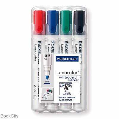 ماژیک وایت‌برد 4 رنگ نوک گرد STAEDTLER 351WP4 Lumocolor