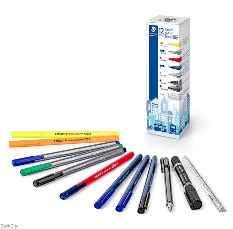 ست مالتی 12 عددی رومیزی STAEDTLER 34CPR12 Triplus