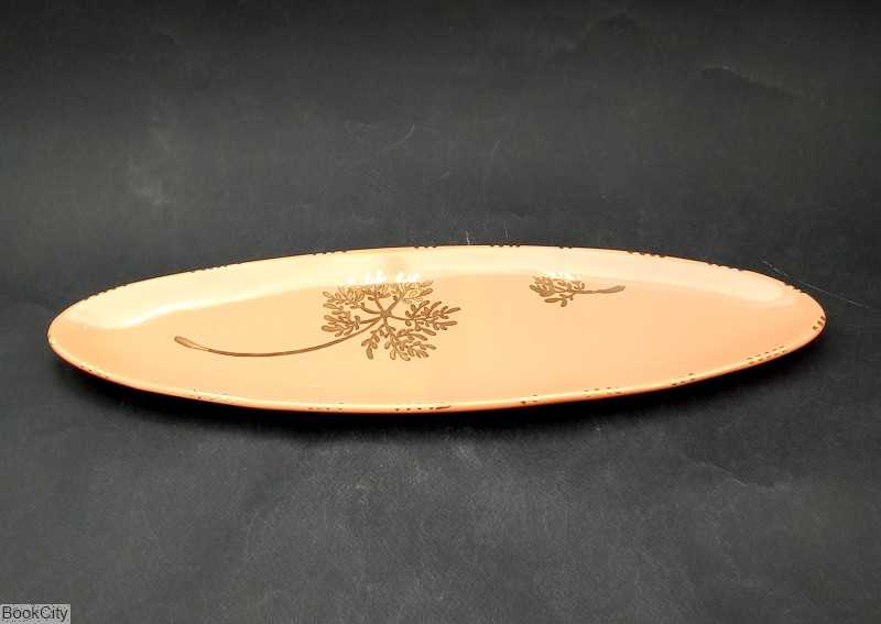 دیس بیضی کشیده متوسط طلا حقیقی - 0