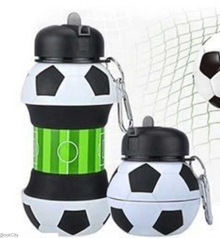 قمقمه سیلیکونی تاشو طرح توپ فوتبال schoolfans 9314