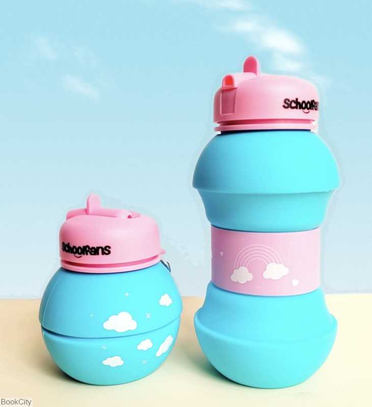 قمقمه سیلیکونی تاشو طرح ابر schoolfans 9315 - 0