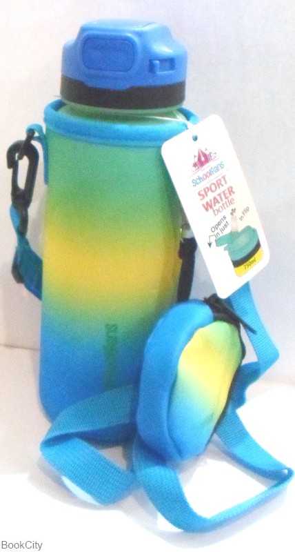 قمقمه طلقی کاوردار با کیف schoolfans 9351 - 0