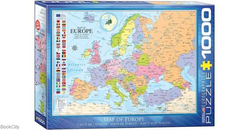 پازل Map Of Europe 1000pcs 0789