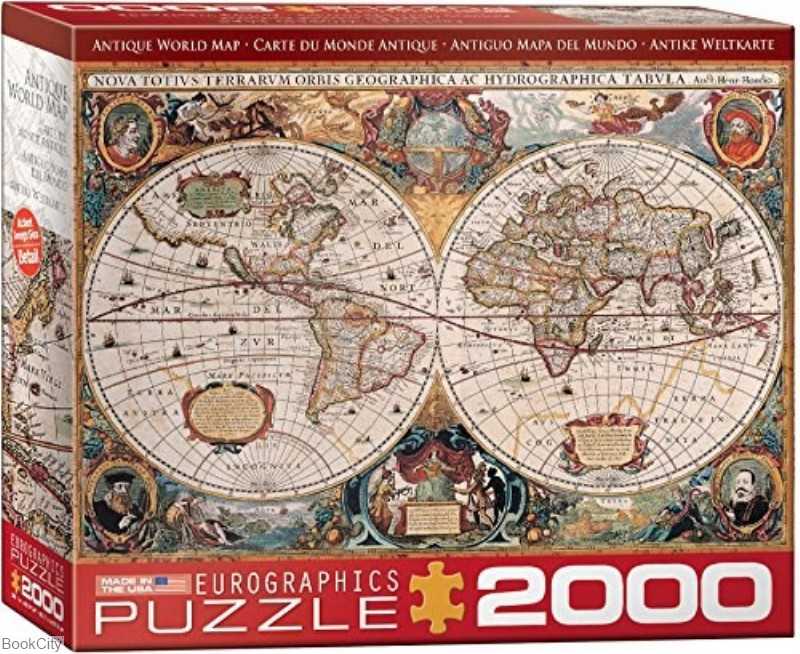پازل Antiqe World Map 2000pcs 1997
