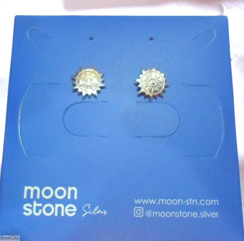 گوشواره نقره Moon Stone SE275