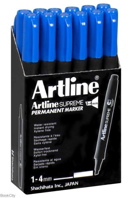 ماژیک پاک نشو آبی نوک تخت Artline EPF-709 Supreme