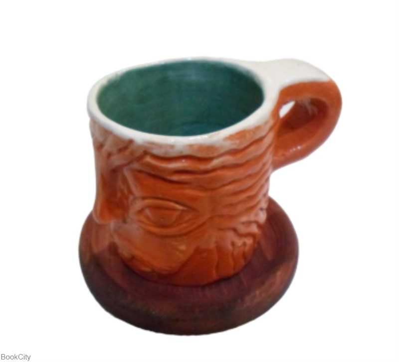 ماگ طرح بچه جنگل با زیر چوبی نقطه پررنگ