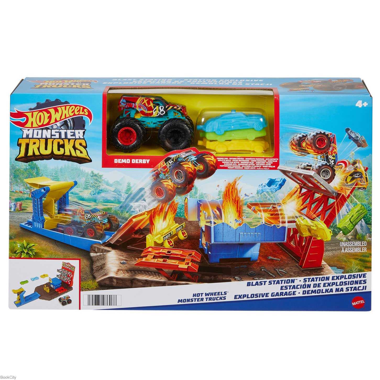 Hot Wheels Monster Trucks Explosion Station HFB12HW
