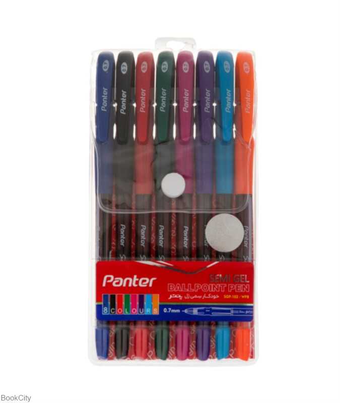 خودکار 8 رنگ Panter SGP102 Semi Gel 0.7mm