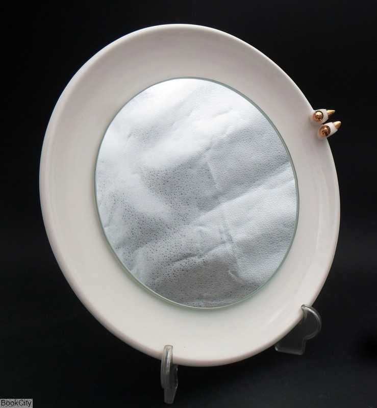 آینه گرد ساده با پایه پرمیس