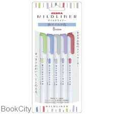 ماژیک های‌لایت 5 رنگ 2 سر ZEBRA Mildliner 6714