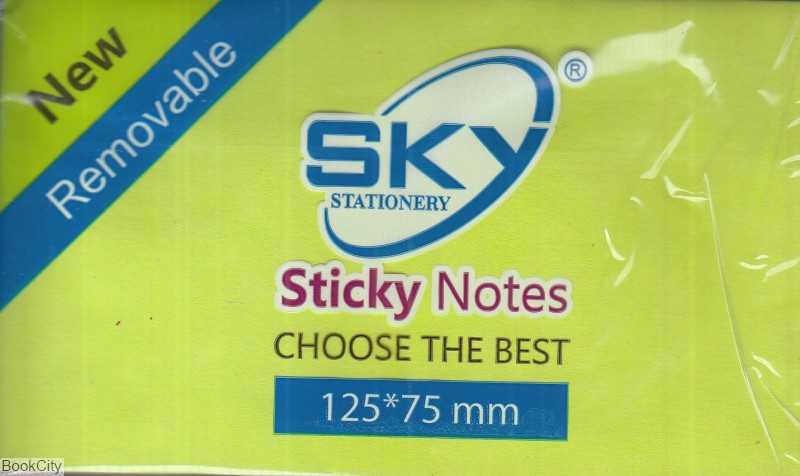 یادداشت چسب‌دار 100 برگ 75×125 رنگی Sky 1053 - 0