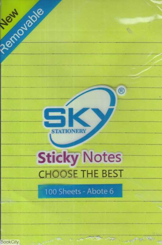 یادداشت چسب‌دار 100 برگ A6 رنگی Sky 4025 - 1055