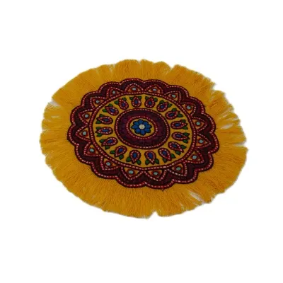 رومیزی گرد 25 طرح گلبهار کم‌کار لنا - 0