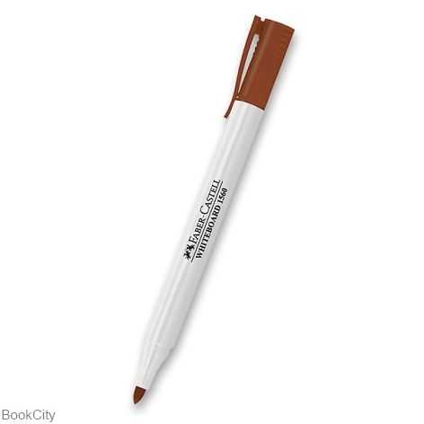 ماژیک وایت‌برد قهوه‌ای اسلیم FABER CASTELL 156076