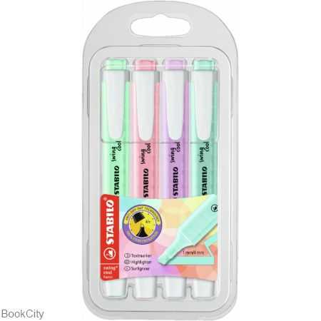 ماژیک های‌لایت 4 رنگ STABILO 275/4-08-1 Swing Cool Pastel