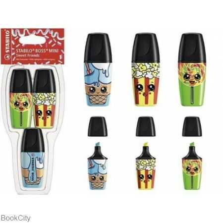 ماژیک های‌لایت 3 رنگ مینی STABILO 07-03-48 Boss Mini Sweet Friends