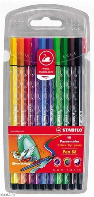 ماژیک 10 رنگ STABILO 6810/PL-77 Pen 68
