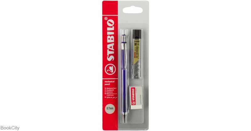 ست اتود و نوک اتود 0.7mm و پاک‌کن STABILO 3137 - 0