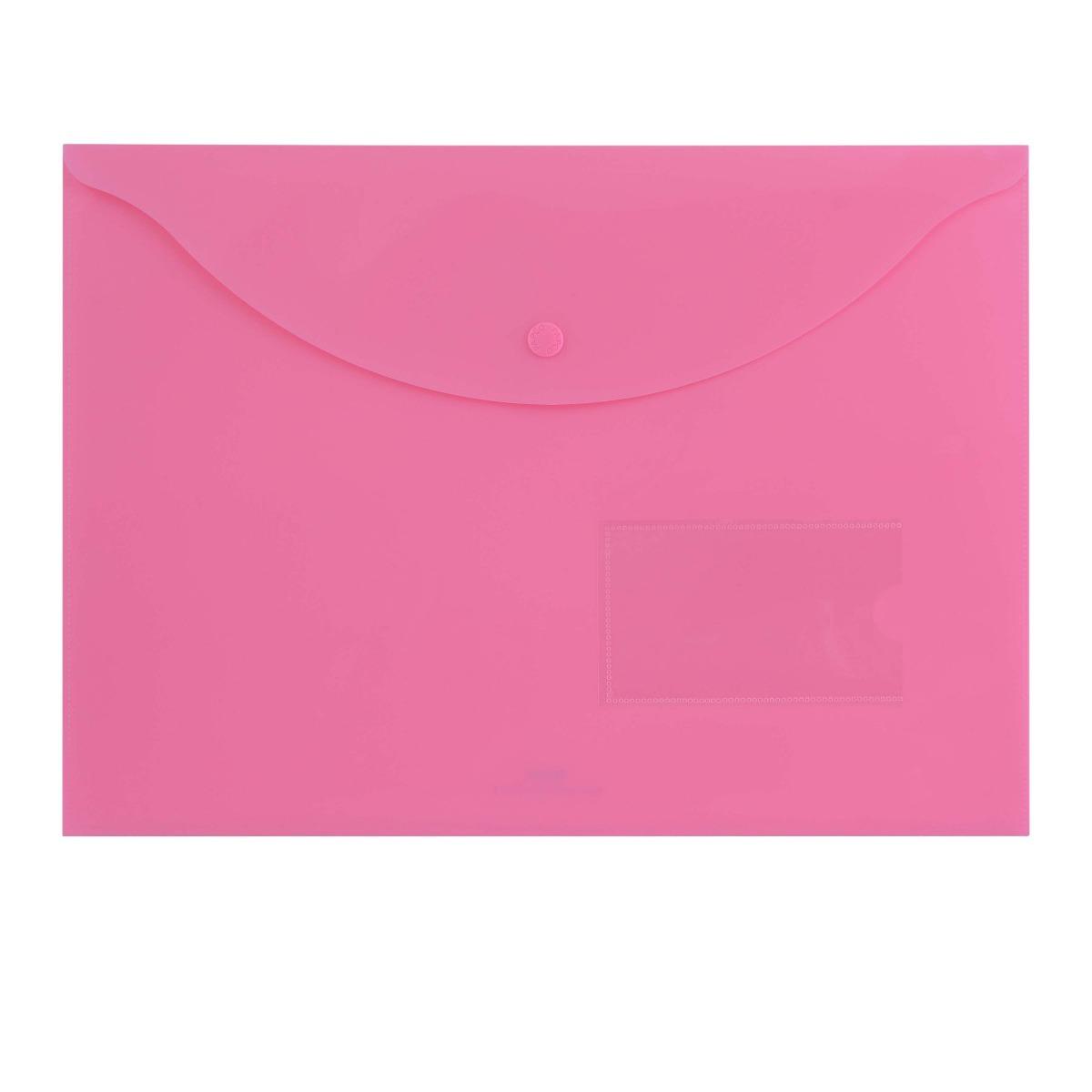 پوشه دکمه‌دار A4 مات جیبدار PAPCO A4-116BM - 0