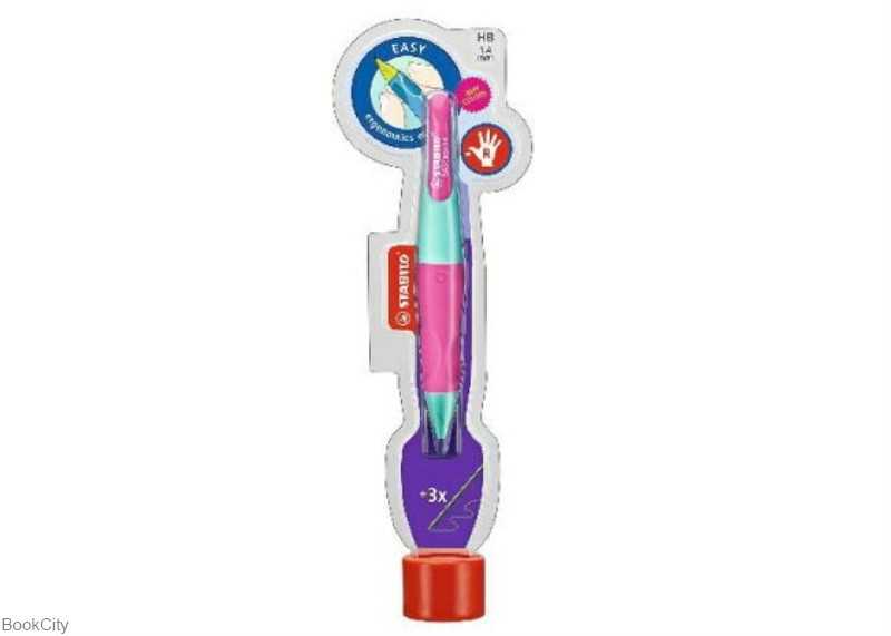 اتود 1.4mm راست دست بدنه سرخابی STABILO 7882/5 Easyergo