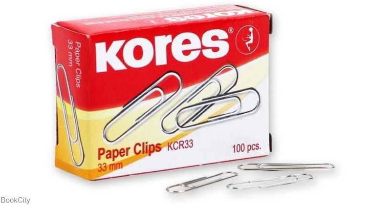 کلیپس 100 عددی 33mm فلزی Kores 43011 - 0