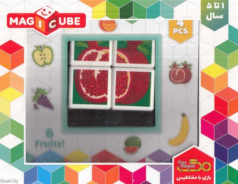 مکعب 4 عددی میوه play magnet Fruits