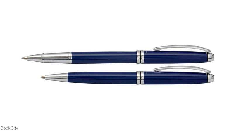 خودکار و روان‌نویس آبی گیره استیل EUROPEN Cobalt