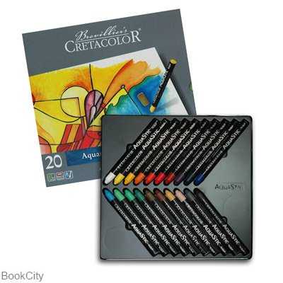 پاستل روغنی آبرنگی 20 رنگ CRETACOLOR 45020