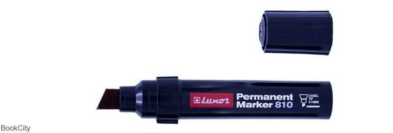 ماژیک مشکی نوک تخت Luxor 810