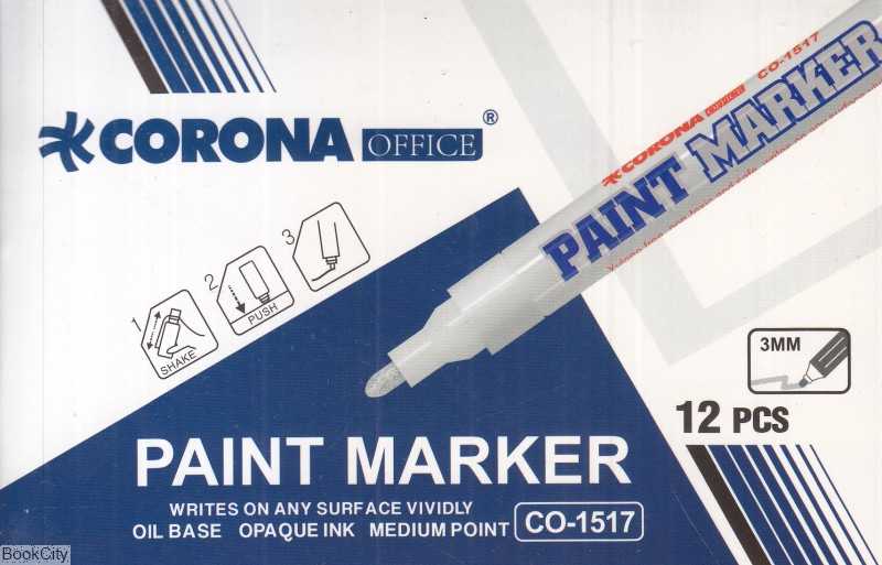 ماژیک پوششی نوک گرد سفید CORONA1517