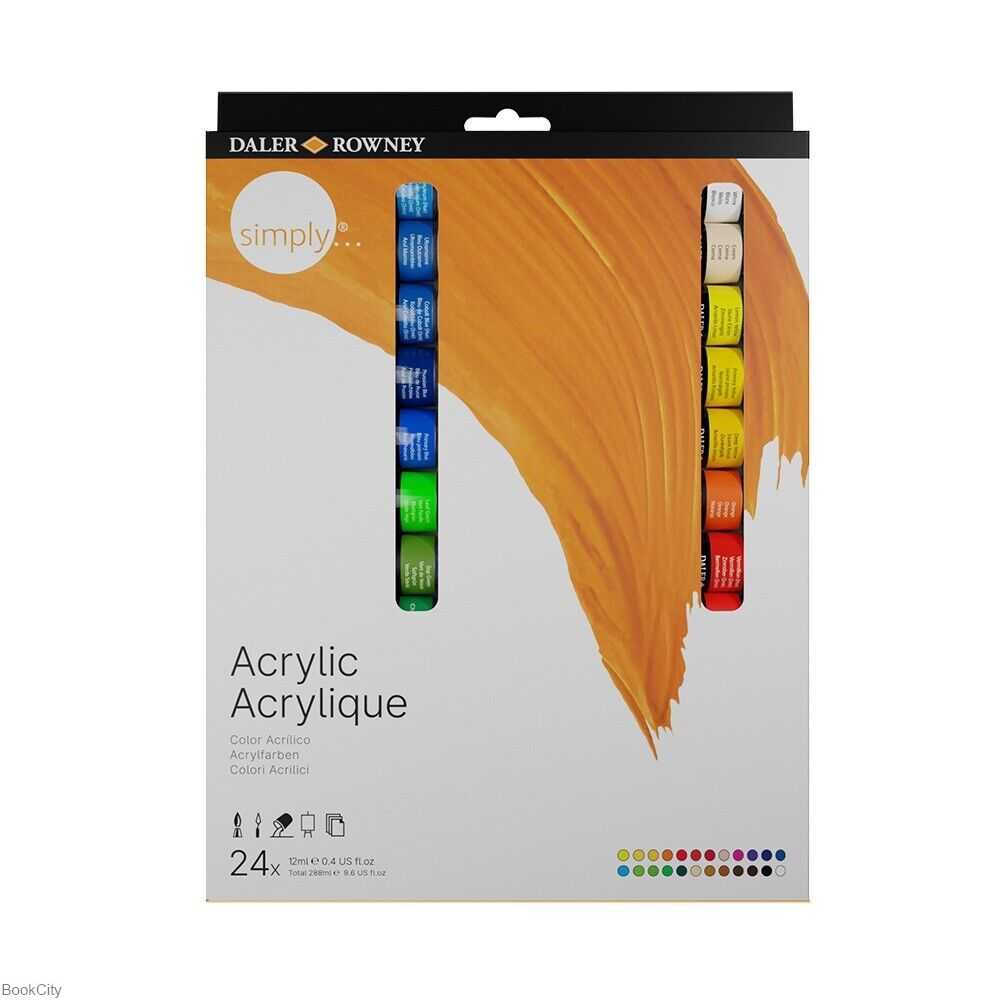 رنگ آکریلیک 24 رنگ DALER ROWNEY 126500024