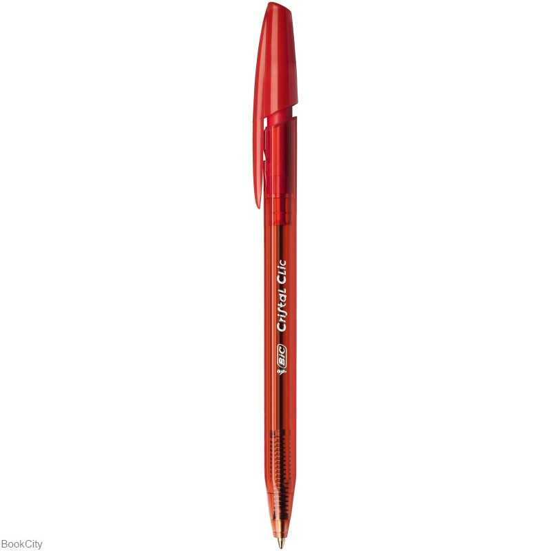 خودکار قرمز فشاری BiC Cristal Clic