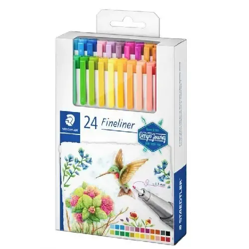 روان‌نویس 24 رنگ نوک نمدی STAEDTLER 334C24C Triplus Fineliner