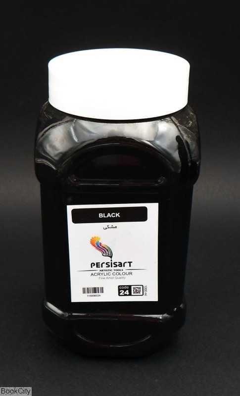 رنگ آکریلیک Persis art Acrylic Black 24 1000ml