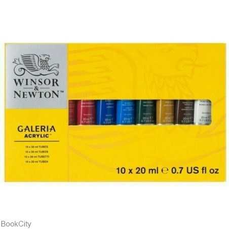 رنگ آکریلیک 10 رنگ WINSOR 2190525 Galeria 20ml